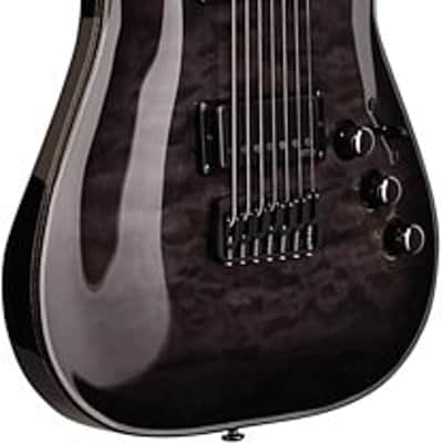 Schecter Hellraiser Hybrid C-7, Trans Black Burst, 7-string image 3