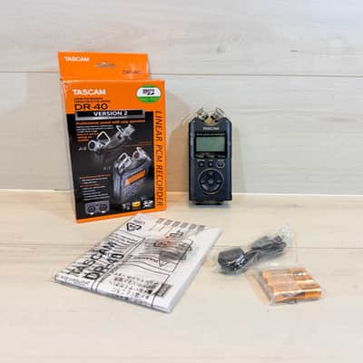 TASCAM DR-40 Version 2 Linear PCM Portable Recorder w/ Box, Manual & Accessories 2015 image 1