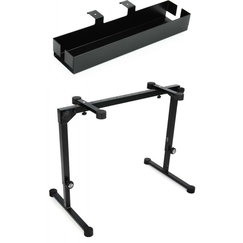 K&M Omega Pro Keyboard Stand 18820 with Cable Organizer image 1