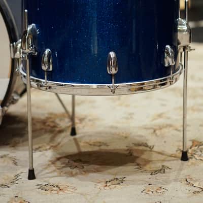 Slingerland 13/16/22" Gene Krupa Deluxe Outfit Drum Set - 1960s Sparkling Blue Pearl image 5