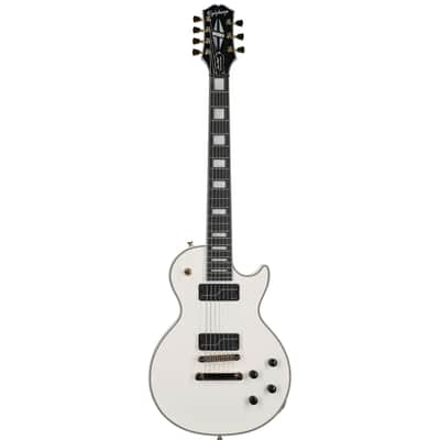 Epiphone 7-string Matt Heafy Signature Les Paul Custom Origins Guitar - Bone White image 2