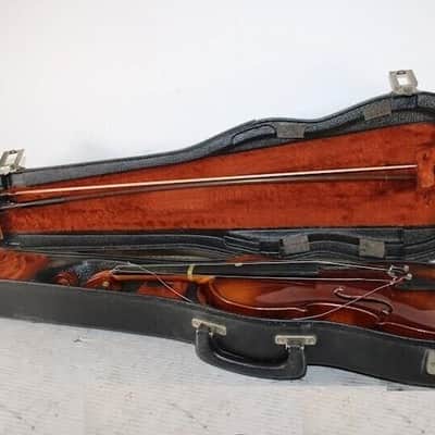 Josef Lorenz Luby (Schonbach) 4/4 Violin, Czech, Glasser bow. Very Good Cond image 15