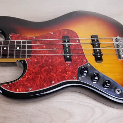 Fender JB62-70LH Left Handed Jazz Bass Reissue CIJ 2001 Sunburst Japan w/ Bag image 6