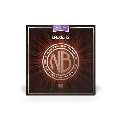 D'Addario NB1152 Nickel Bronze Acoustic Guitar Strings, 11-52 Light image 2