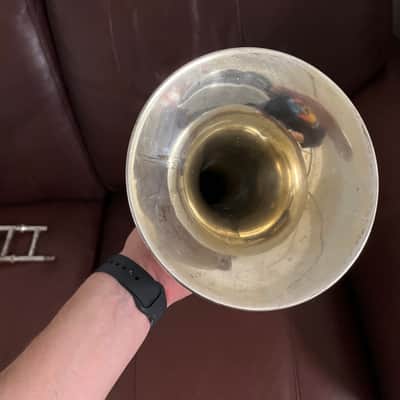 Conn 4H Bb Tenor Trombone (1916) SN 150890 (Gold wash bell) (4) (S) (LP) (professional) 7” Bell image 10