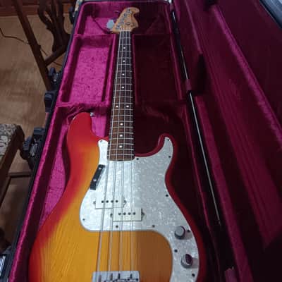 Fender Precision Bass Guitar 1978-1979 - Cherry Burst image 2