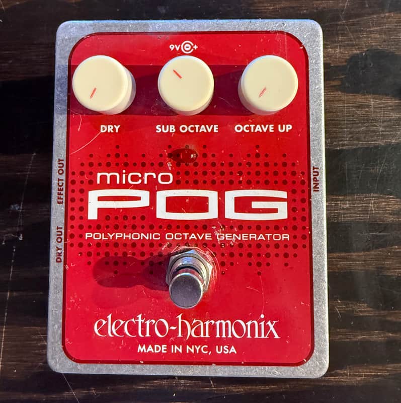 Electro-Harmonix Micro POG Polyphonic Octave Generator 2007 - Present - Red / Gray image 1