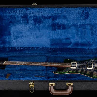 PRS Willcutt Exclusive Wood Library Modern Eagle V Charcoal Jade Burst Quilted Maple 10-Top (209) image 7