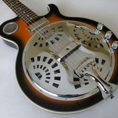 Jay Turser JT-RES Electric Thinline Resonator Guitar Sunburst (Summer Sale) image 2