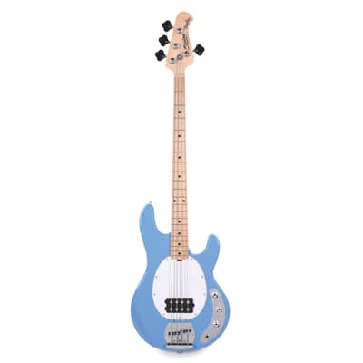 Sterling By Music Man StingRay RAY4 Chopper Blue Bass Guitar image 4