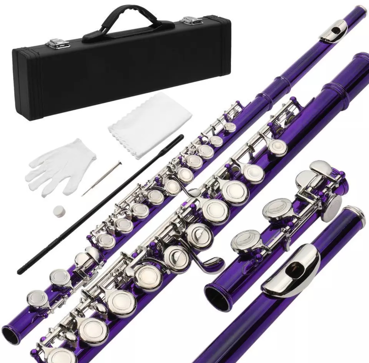 OEM C Flute Musical Instrument 16 Key Purple Flute photo 1