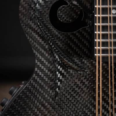 KLOS Full Carbon F-Style DAE EQ Acoustic/Electric Mandolin - Gold Hardware with Fiberglass Hardshell Case image 10