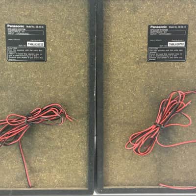 Rare Set of 2 Panasonic SB-AK18 1998 Grey Black Book Shelf Speakers Excellent Tone image 4