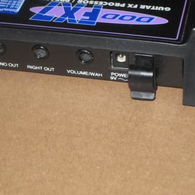 lightly used DOD FX7Guitar FX Processor / Preamp + NON original 9VAC adaptor (unit from December 1995) black, hard plastic casing, metal bottom plate (NO box, NO paperwork) image 15