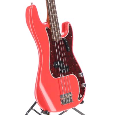 Fender Certified Pre-Owned Vintera® II Road Worn® '60s Precision Bass®, Rosewood Fingerboard, Fiesta Red (P9) (98077) image 4