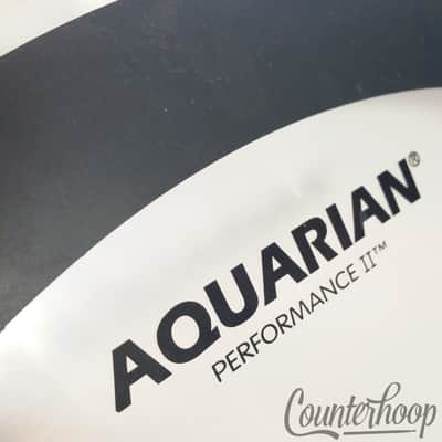 *Aquarian 16" Floor Tom Drum Head Performance 2 Made In USA Batter Clear + Ring* image 2