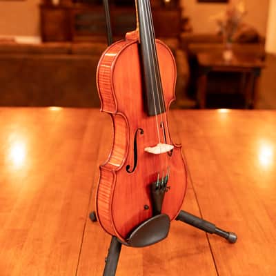 Beautiful 1924 Handcrafted 16" Viola by Jacob Lundh + Bow (with Appraisals) image 6