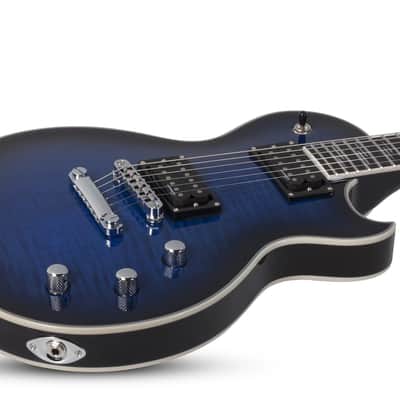 Schecter Solo-II Supreme Electric Guitar See Thru Blue Burst Brand New Solo II image 3