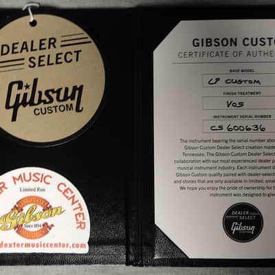Gibson Dealer Select Les Paul Custom Chambered 2026 - Antique Ebony VOS image 11