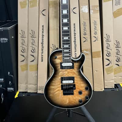 Dean Dean Thoroughbred Select Floyd Quilted Maple 2021 - Natural Black Burst image 2