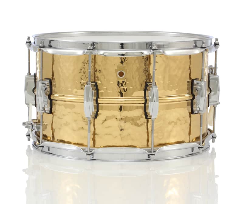 Ludwig LB508K Hammered Bronze 8x14" Snare Drum image 1