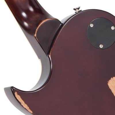 Vintage V100 ICON Electric Guitar ~ Distressed Tobacco Sunburst (V100MRTSB) image 6