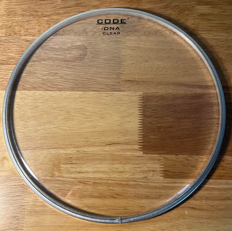 Code Drum Head 10” DNA Clear image 1