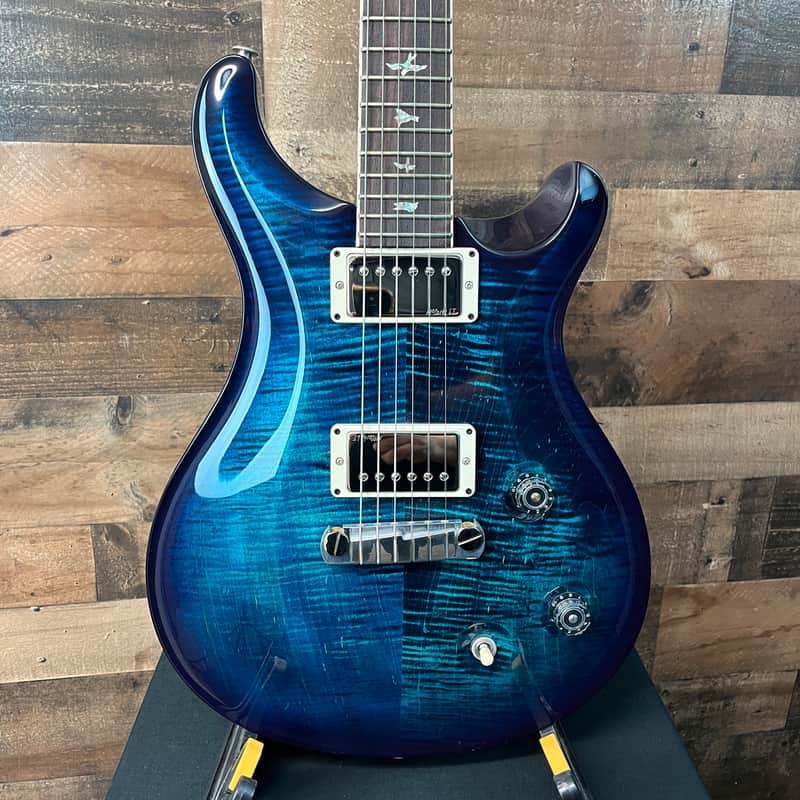 PRS McCarty, Flame Maple, River Blue Wrap Burst, Free Ship, Upgraded PRS Paisley HSC, 344 image 1
