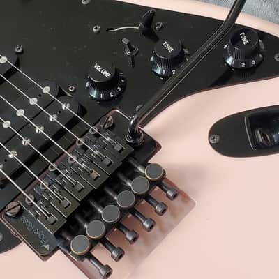 1987 Kramer F-3000 Focus Series Made in Japan Vintage Rare Electric Guitar - Pink Finish + Hard Case image 7