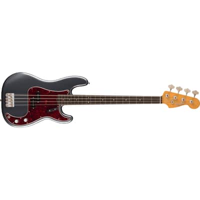 Fender Vintera II Road Worn 60s Precision 4-String Bass w/ Hardshell Case - Charcoal Frost Metallic image 4