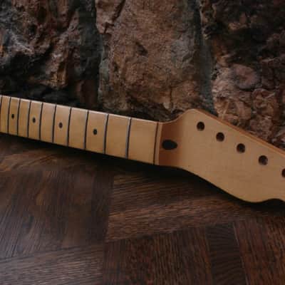 Aged Allparts Tele Neck Nitro Relic Rolled Fingerboard Edges Licensed by Fender Telecaster TMO-C Fits MJT image 1
