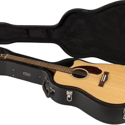 Fender CD-140SCE Dreadnought Acoustic-Electric Guitar Natural w/Hard Case image 8