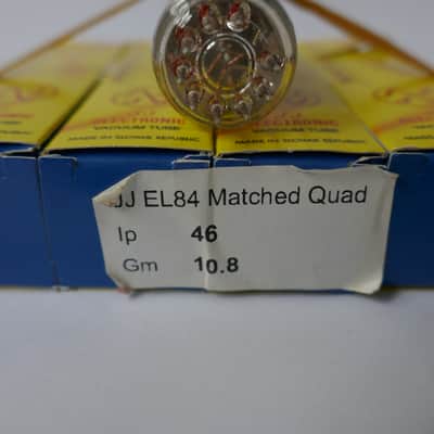 JJ Electronic EL84 Matched Quad Power Tubes image 2