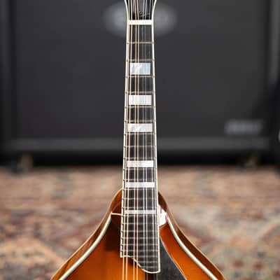 Eastman MD605-GB A-Style Acoustic/Electric Mandolin - Gold Burst with Hardshell Case image 3