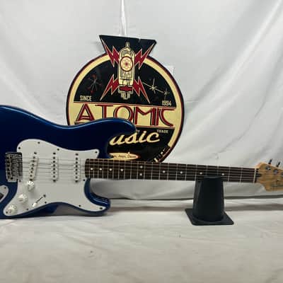Fender Standard Stratocaster Strat Electric Guitar MIM - Made in Mexico - Electron Blue image 1