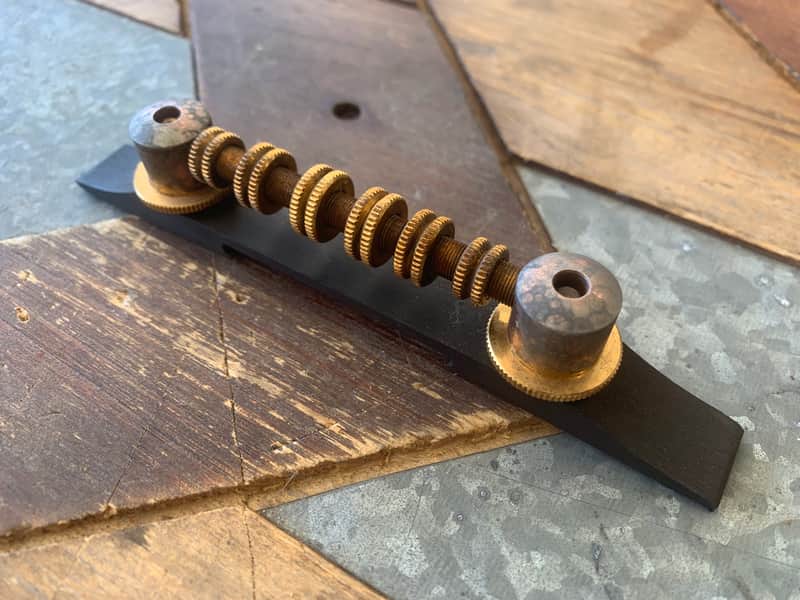 Real Life Relics Gretsch Aged Gold Vintage Bridge Assembly Space Control 0060889049  [D9] image 1