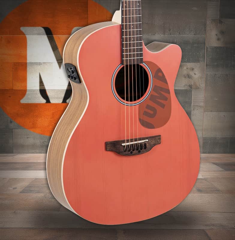 Ovation Applause Jump OM Cutway Electric Peach (AEO-69-O) image 1