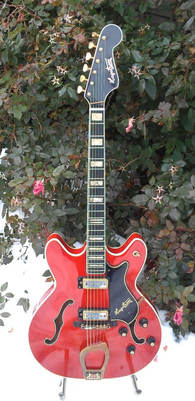 1967-1968 Hagstrom Viking II Deluxe guitar Cherry Red | Reverb