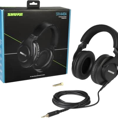 Shure SRH440A Over-Ear Wired Studio Headphones – Professional Monitoring & Recording Earphones with Accurate Frequency Response, Adjustable Collapsible Design, Black image 3