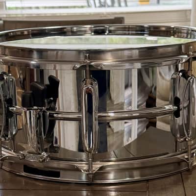 Tama Rockstar 6.5 x14 snare drum 90s - chrome image 3