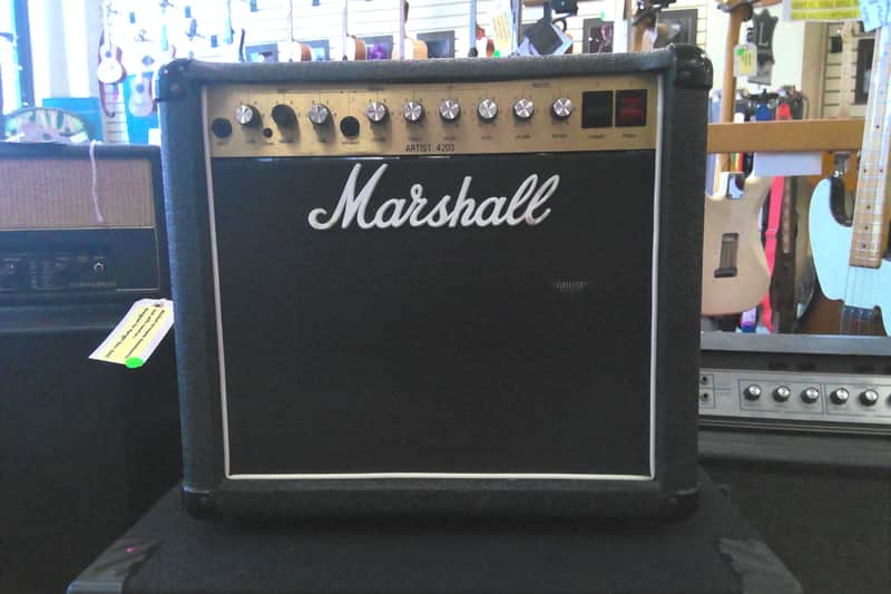 Marshall Artist Model 4203 Split-Channel 30-Watt 1x12" Hybrid Guitar Combo 1986 - 1991 - Black image 1