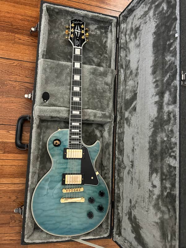 Epiphone Les Paul Custom 2025 - Ocean Blue image 1
