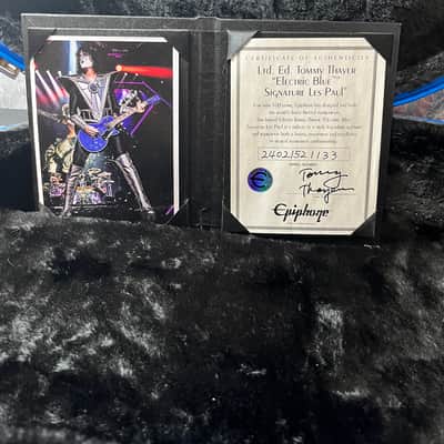Epiphone Les Paul Tommy Thayer Signature 2024 - Electric Blue image 3