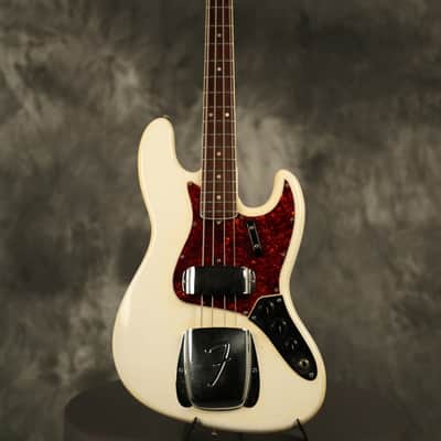 1966 Fender Jazz Bass Custom Color OLYMPIC WHITE image 2