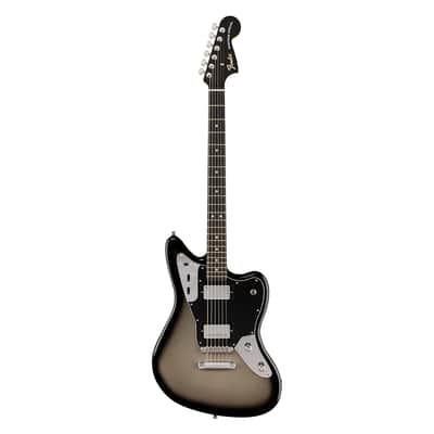 Fender Limited Edition Player Fusion Jaguar Baritone Ebony - Silverburst image 2