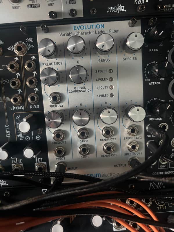 Rossum Electro-Music Evolution Variable Character Ladder Filter Eurorack Module 2016 - 2021 - Silver image 1