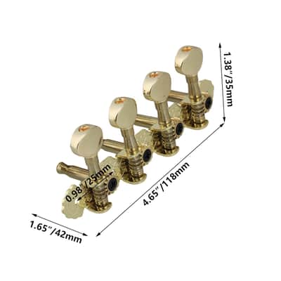 Type1 Gold Metal Machine Heads Tuning Pegs Button Instruments Accessories Replacement For Mandolin image 6