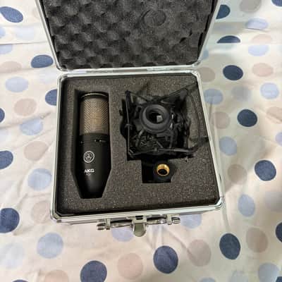 AKG P220 Large Diaphragm Cardioid Condenser Microphone 2010s - Black image 2