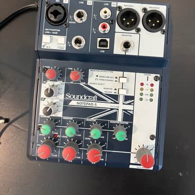 Soundcraft Notepad-5 5-Channel Analog Mixer 2010s - Blue image 1