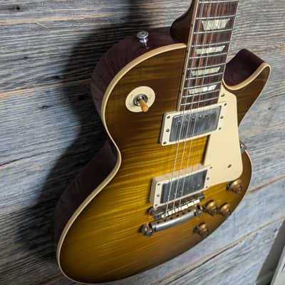Used Gibson Custom Shop '59 Les Paul Standard Reissue - VOS Green Lemon Fade image 5